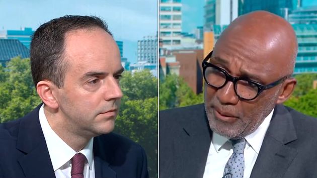Minister James Murray was skewered by Trevor Phillips over the two-child benefit cap