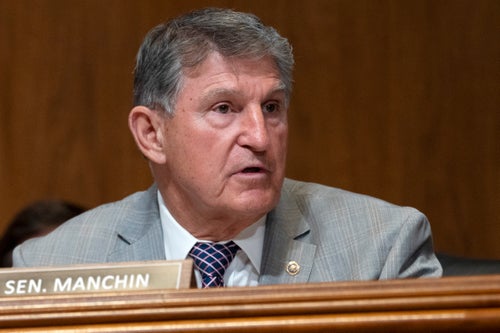 Sen. Joe Manchin, I-W.Va., listens as Treasury Secretary Janet Yellen responds to a question by Sen. John Kennedy, R-La., during a Senate Appropriations Subcommittee on Financial Services and General Government hearing, Tuesday, June 4, 2024, on Capitol Hill in Washington. (AP Photo/Jacquelyn Martin)