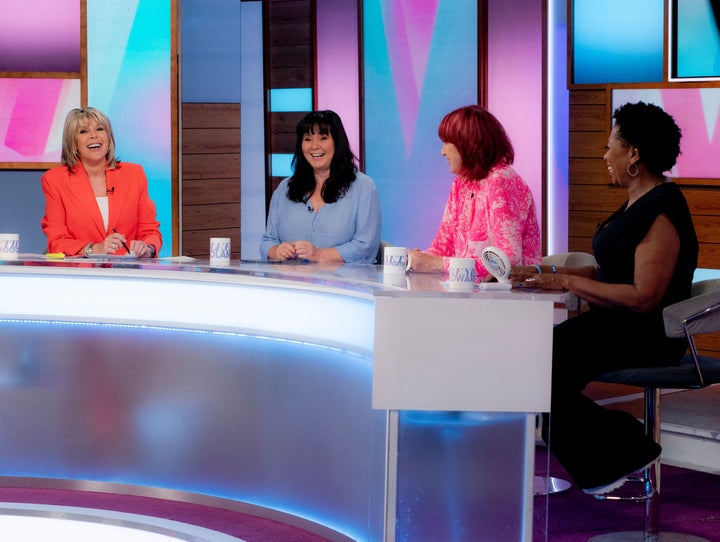 Loose Women panellists Ruth Langsford, Coleen Nolan, Janet Street-Porter and Brenda Edwards