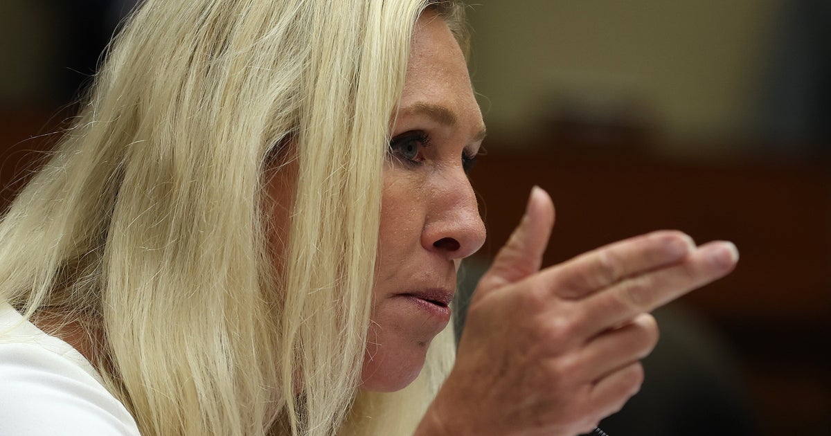 NextImg:Marjorie Taylor Greene Threw A Truly Wild Question At The Secret Service Director