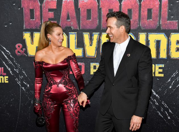 Blake Lively and Ryan Reynolds at the world premiere of Deadpool & Wolverine