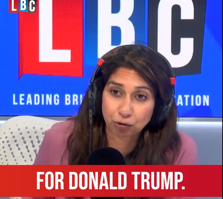 Suella Braverman on LBC