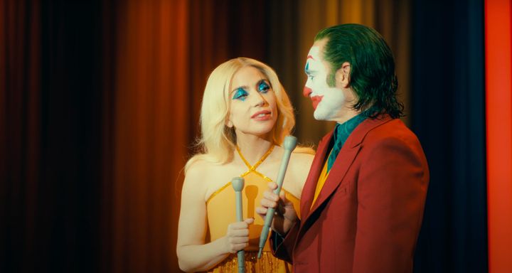 Gaga and Joaquin in character as Lee and Arthur in the new Joker film