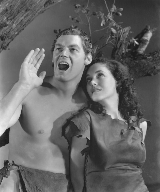 Ο Johnny Weissmuller και η Maureen O'Sullivan σε ένα πορτρέτο δημοσιότητας για το 