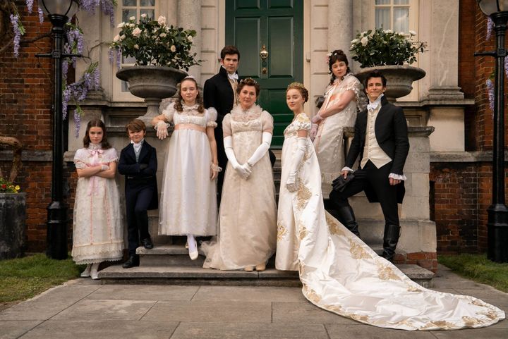 The Bridgerton family as depicted in season one of the hit period drama