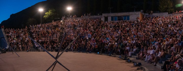 Από την πρεμιέρα της παράστασης στους Δελφούς.