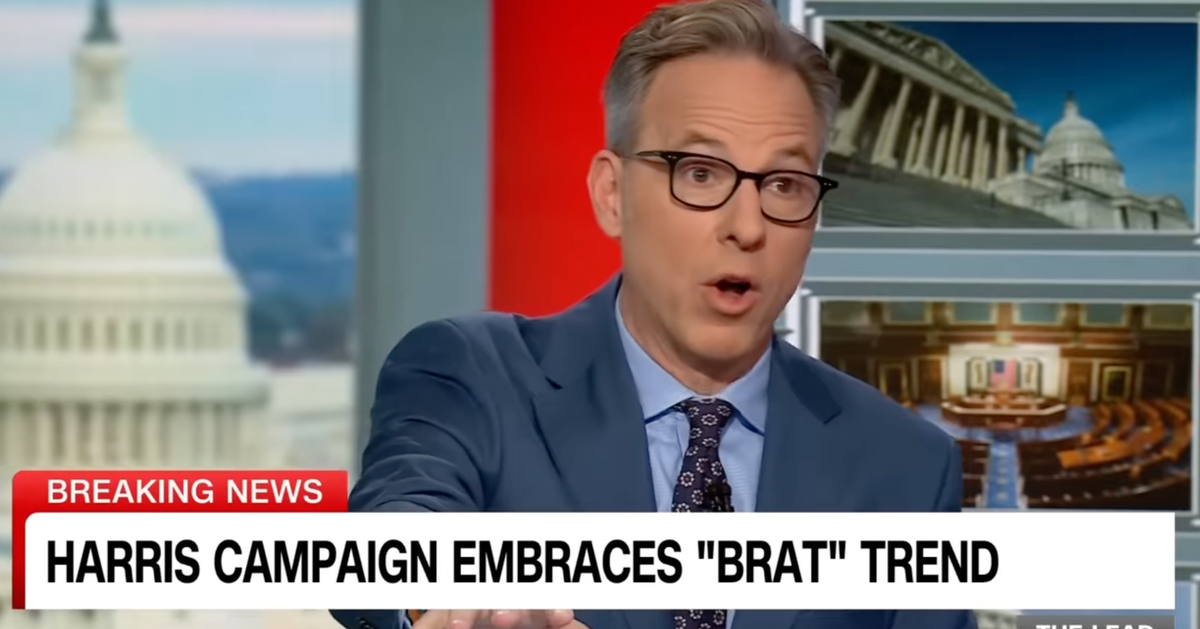 NextImg:Jake Tapper Hilariously Struggles To Explain What ‘Kamala Is Brat’ Means