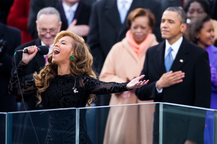 Beyoncé performed the National Anthem at President Barack Obama's 2013 inauguration. 