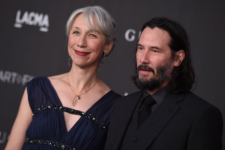 Keanu Reeves with his girlfriend Alexandra Grant in 2019