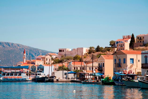 To λιμάνι στο Καστελόριζο. (Photo by Giulio Andreini/Education Images/Universal Images Group via Getty Images)