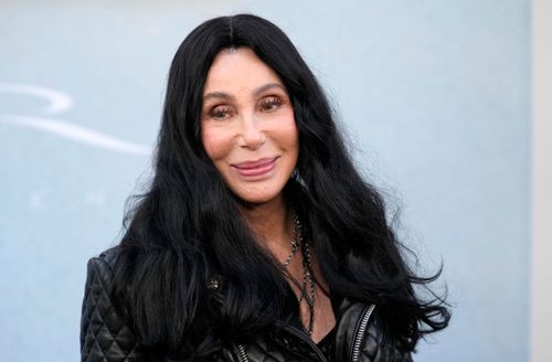 Cher poses at the premiere of the film "The Bikeriders" at the TCL Chinese Theatre on June 17 in Los Angeles.