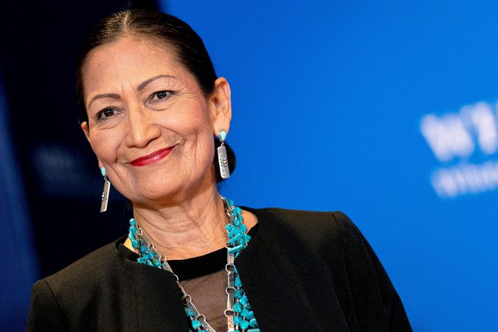 Interior Secretary Deb Haaland is "wholeheartedly" endorsing Kamala Harris to be the 2024 Democratic presidential nominee.