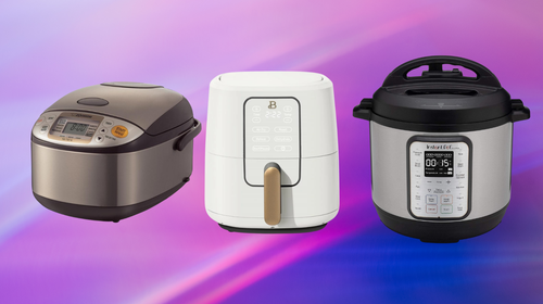 A Zojirushi rice cooker, Beautiful air fryer and Instant Pot.