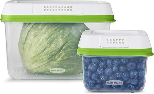 The Rubbermaid FreshWorks produce-extending containers.