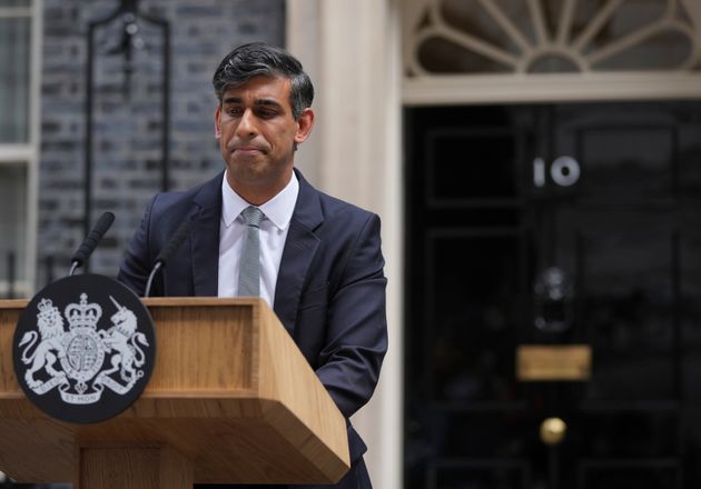 Rishi Sunak announced his resignation as Tory Party leader when he lost the general election