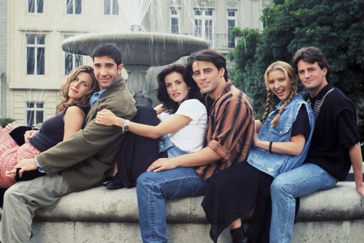 The cast of Friends pictured together in 1994