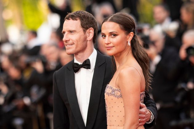 Alicia Vikander and Michael Fassbender in Cannes last year