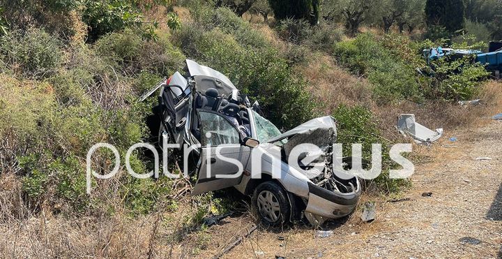 Σμπαράλια έγινε όχημα που ενεπλάκη στο τροχαίο δυστύχημα στην Ελαία Μεσσηνίας - 26 Ιουλίου 2024.