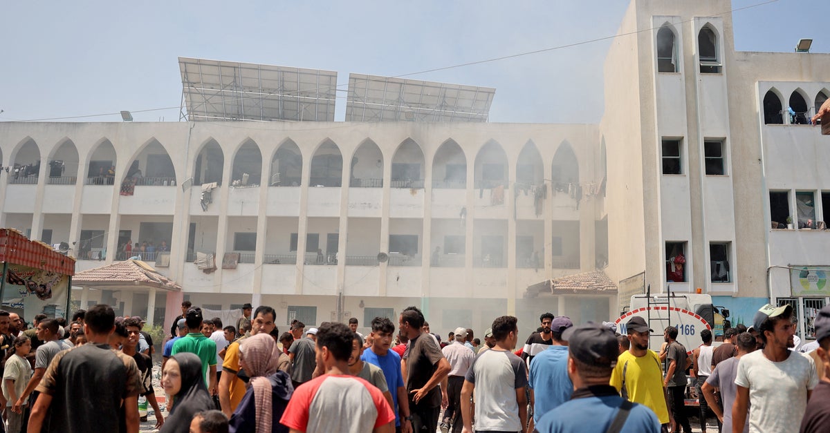NextImg:Israeli Airstrikes Hit School Sheltering People In Gaza, Killing At Least 30