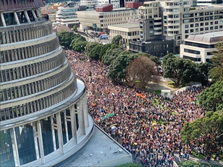 「気候のための学校ストライキ（School Strike 4 Climate）」の様子