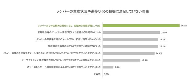 業務把握に満足していない理由