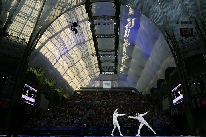 Fencing at Paris' Grand Palais.