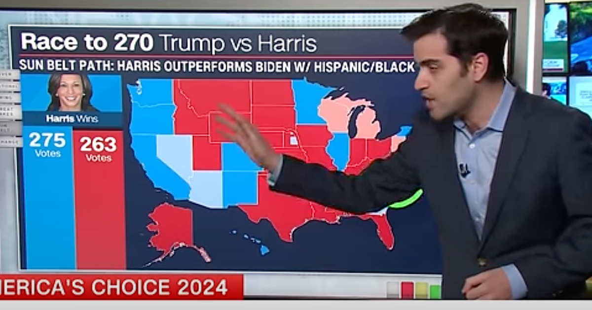 NextImg:CNN Data Reporter Delivers Some Good News For Kamala Harris