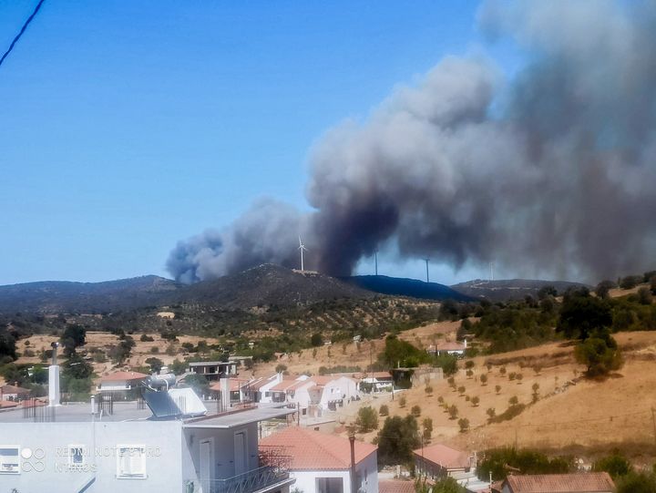 Πυρκαγιά στην Εύβοια.