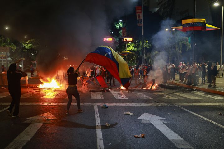 Διαμαρτυρίες και επεισόδια στο Καράκας για το εκλογικό αποτέλεσμα που ανακοινώθηκε (29 Ιουλίου 2024) 