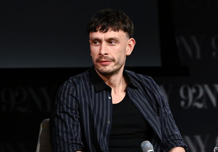 Richard Gadd, left, in conversation regarding the Netflix television series "Baby Reindeer" at The 92nd Street Y on Wednesday, June 5, 2024, in New York. (Photo by Evan Agostini/Invision/AP)