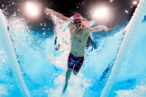 China's Pan Zhanle won gold and broke his own world record Wednesday during the men's 100-meter freestyle final at the 2024 Summer Olympics in Paris.