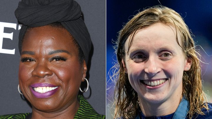 Leslie Jones interviewte Katie Ledecky in einem Video, das diese Woche von NBC Sports gepostet wurde.