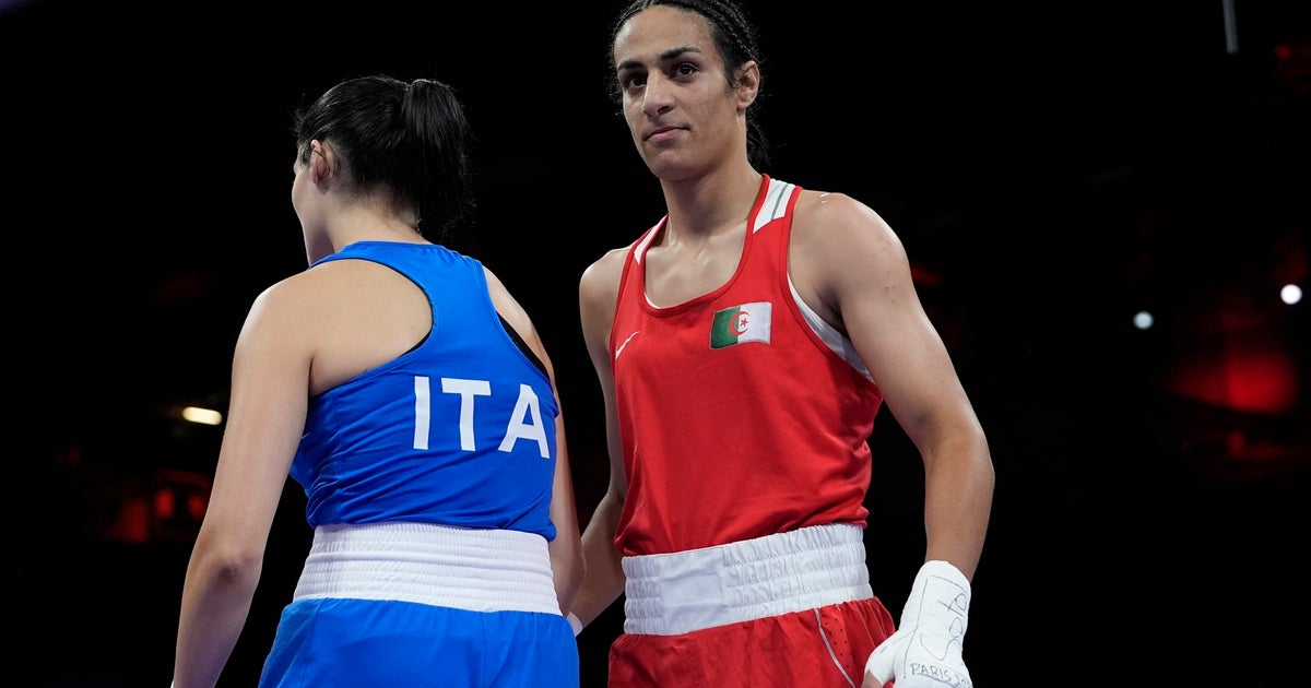 NextImg:Algerian Boxer Who Had Gender-Test Issue Wins Olympic Bout When Opponent Quits