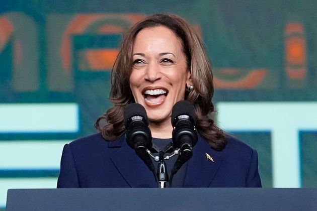 Vice President Kamala Harris delivers remarks at a Sigma Gamma Rho Sorority gathering in Houston, Wednesday, July 31, 2024, in Houston.