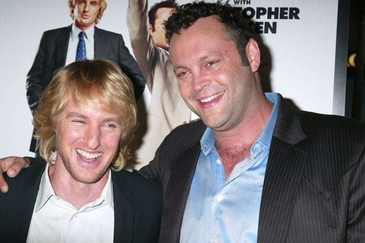 Vaughn (rechts) und Co-Star Owen Wilson bei der Premiere des Films 2005 "Hochzeitscrasher."