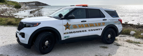 A vehicle from the Monroe County sheriff's department in Florida.