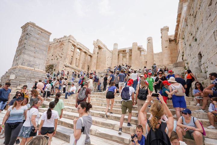 Τουρίστες στην Ακρόπολη, φωτογραφία αρχείου.