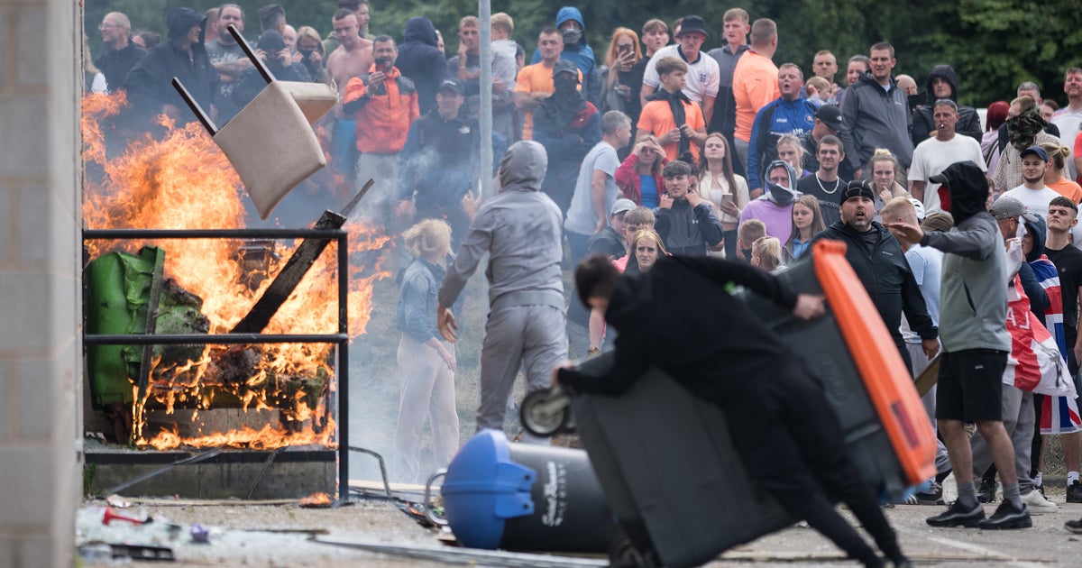 NextImg:UK Prime Minister Slams 'Far-Right Thuggery' After Attack On Hotel Housing Asylum Seekers