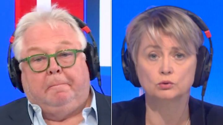 Nick Ferrari and Yvette Cooper clashed on LBC