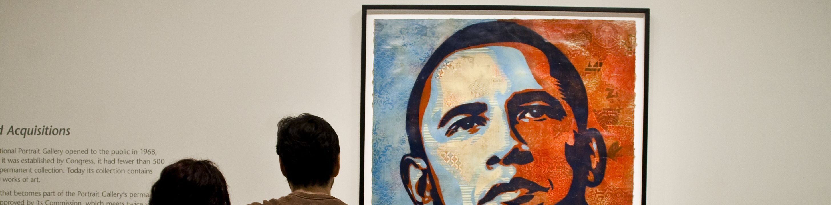 Shepard Fairey's "Hope" portrait of Barack Obama.