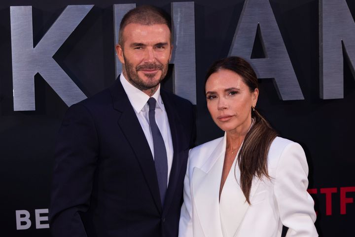 David and Victoria Beckham pictured together last year