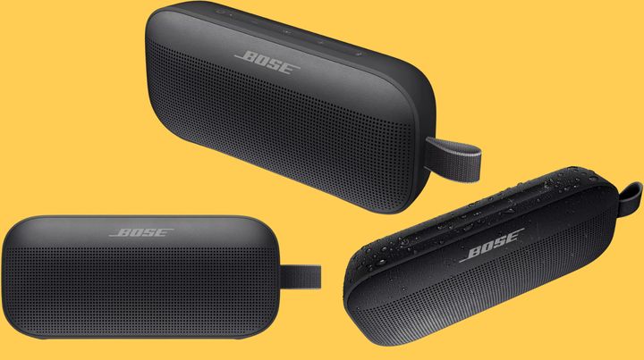 The waterproof Bose SoundLink Bluetooth speaker.