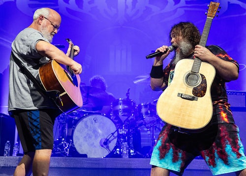 Gass (left) and Black had four more Australian shows scheduled when they canceled the tour.