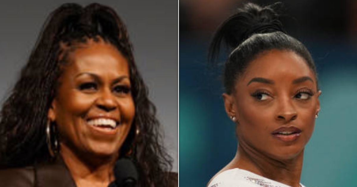 Michelle Obama Weighs In On Simone Biles' Bowing Gesture After NFL Star Trashes It