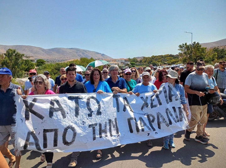 Η κινητοποίηση από το συλλαλητήριο στο Λαγονήσι.