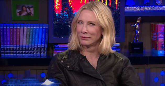 Cate Blanchett in the Watch What Happens Live studio