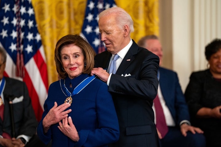 Biden gave the Presidential Medal of Freedom to Pelosi in May 2024.