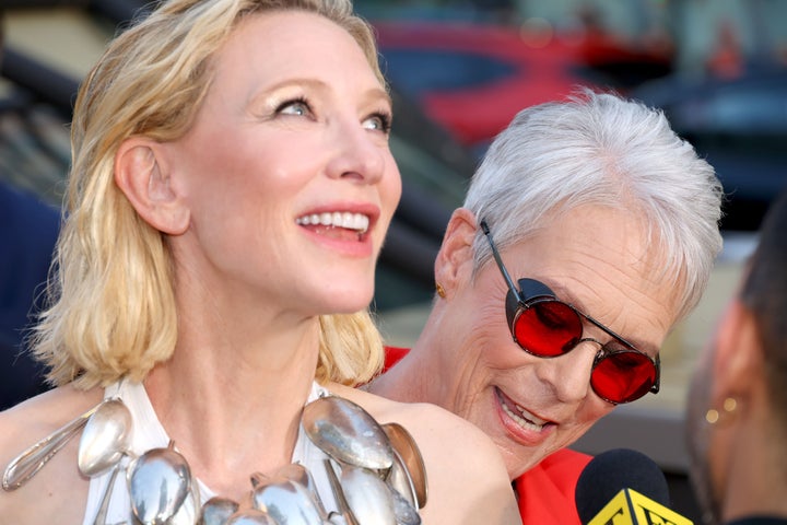 "On every single movie that Jamie makes, she is a den mother," Blanchett said. 