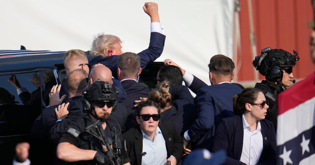 NextImg:Bodycam Footage From Assassination Attempt On Trump Shows Frantic Police Response