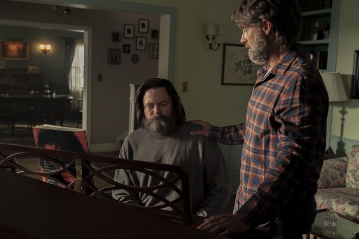 Nick Offerman and Murray Bartlett in their iconic The Last Of Us episode